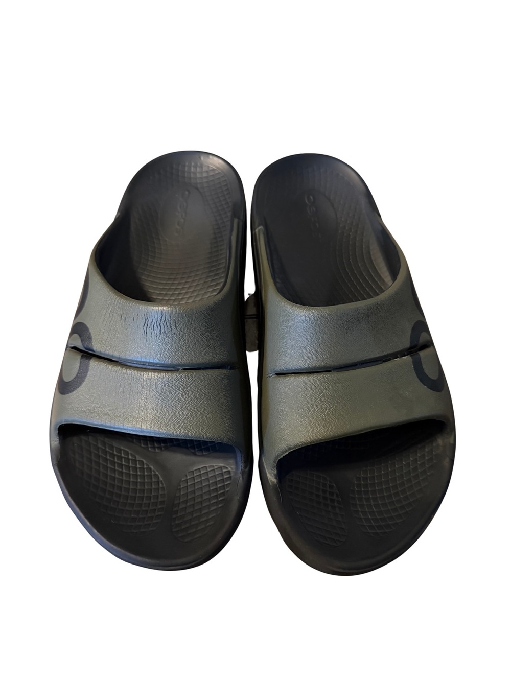 Oofos Ooah Men's Olive Green recovery Slides